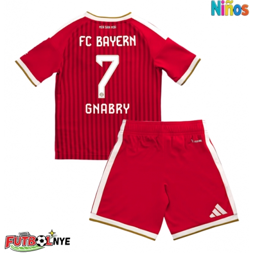 Camiseta Bayern Munich Serge Gnabry #7 Primera Equipación para niños 2026-27 manga corta (+ pantalones cortos)